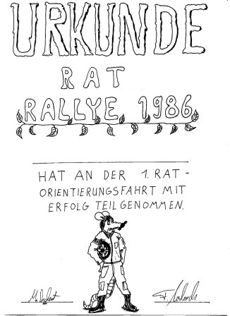 Urkunde 1986